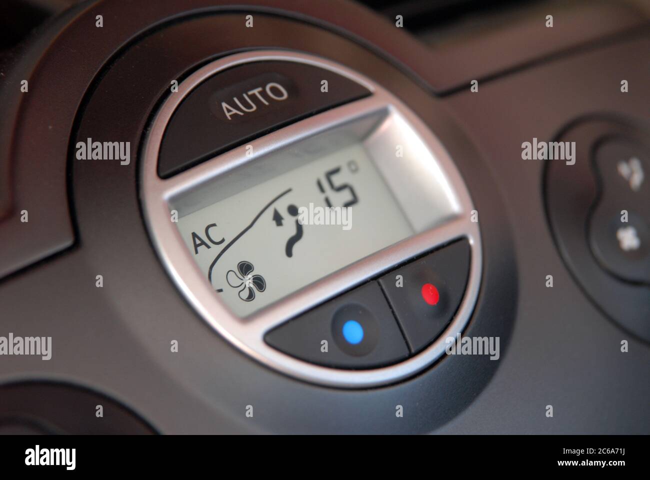 Car air condition button and display design with options Stock Photo ...