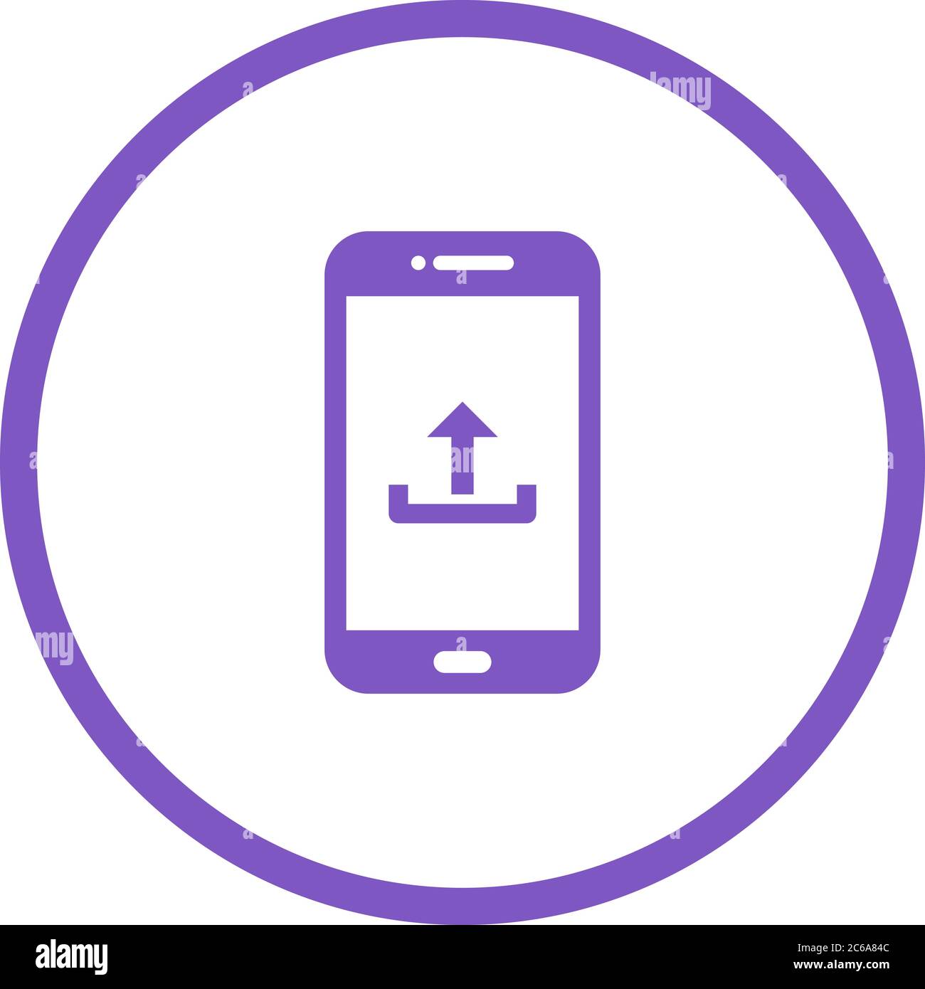 Unique Upload To Phone Vector Glyph Icon Stock Vector Image & Art - Alamy