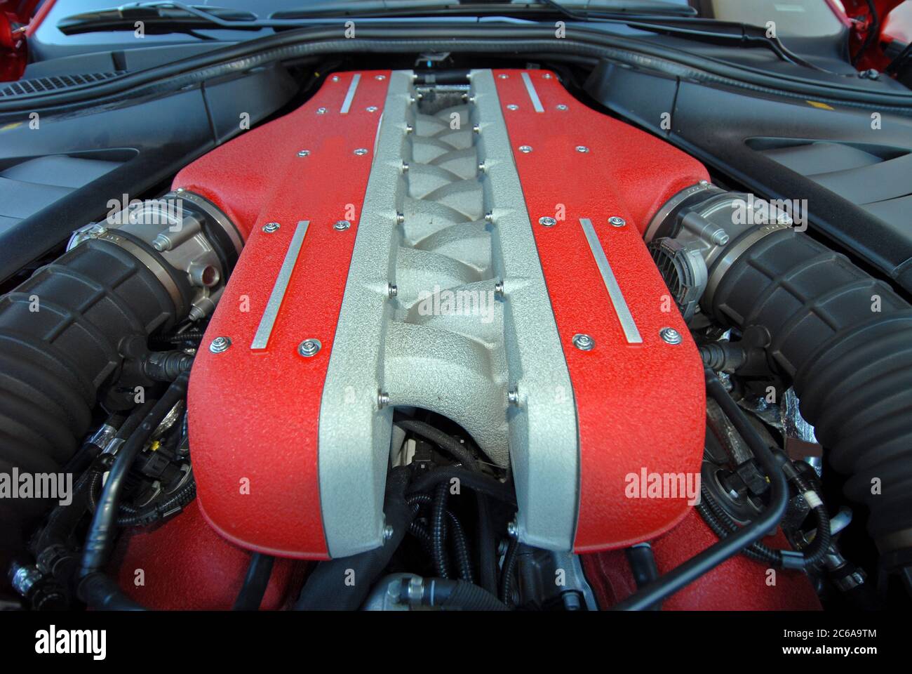 V12 engine with double overhead cams and four valves per cylinder Stock