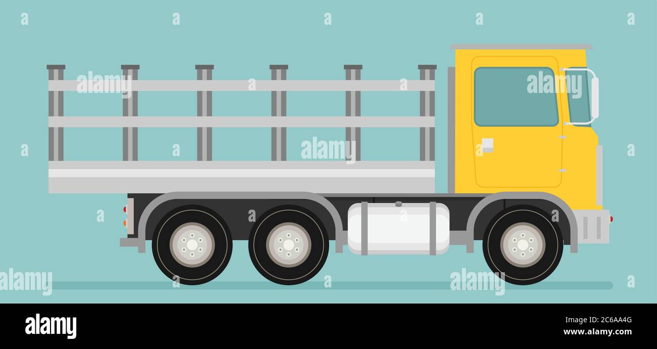 Delivery vector transport truck van. Flat vector Stock Vector Image ...