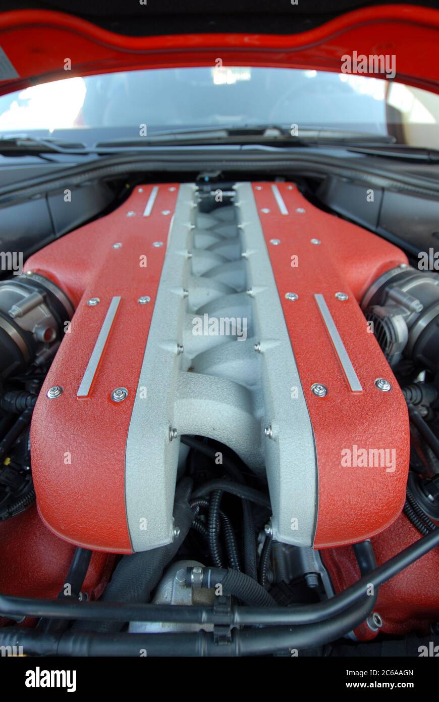 V12 engine with double overhead cams and four valves per cylinder Stock
