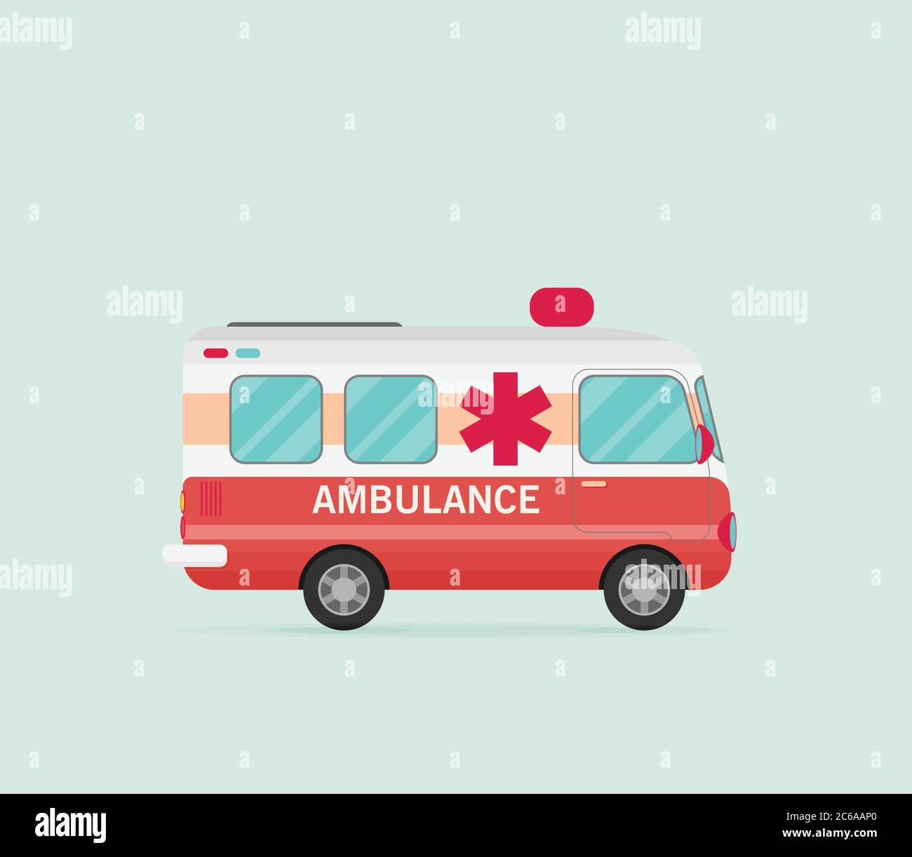 Retro ambulance vector car Stock Vector Image & Art - Alamy