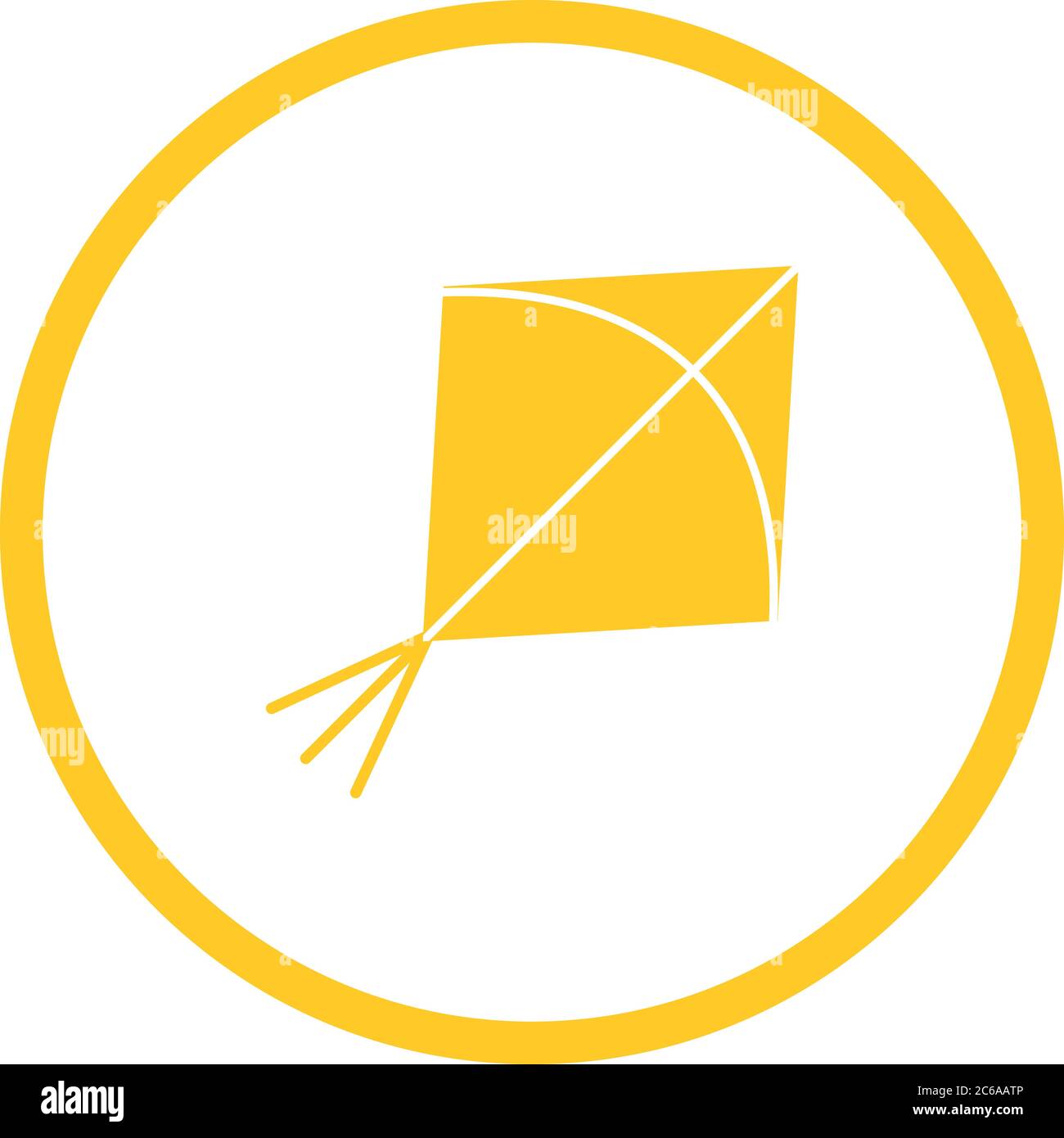 Unique Kite Vector Glyph Icon Stock Vector
