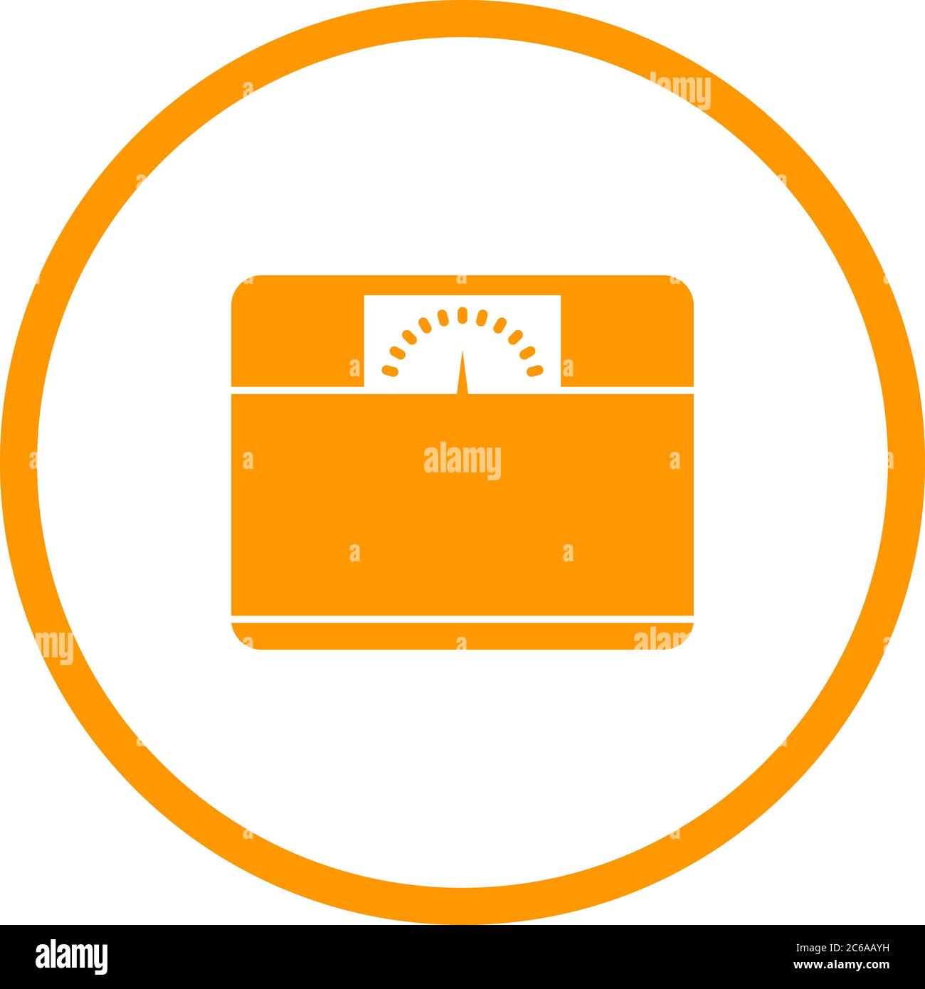 Unique Weighing Machine Vector Glyph Icon Stock Vector