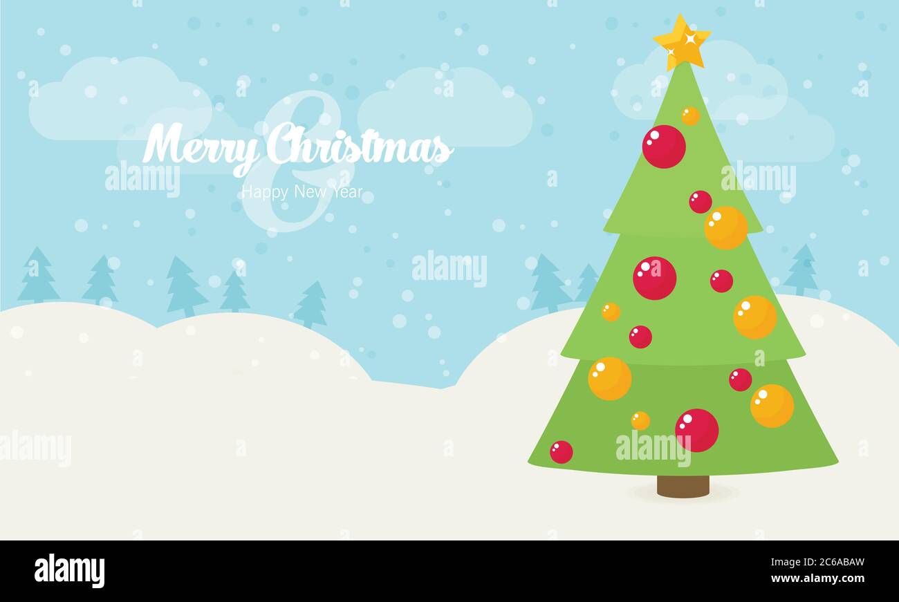 Christmas vintage greeting card. Vector illustration Stock Vector Image ...