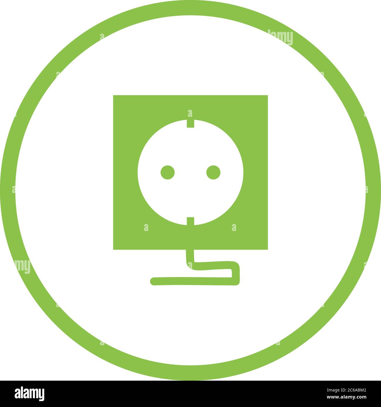 Unique Socket Vector Glyph Icon Stock Vector