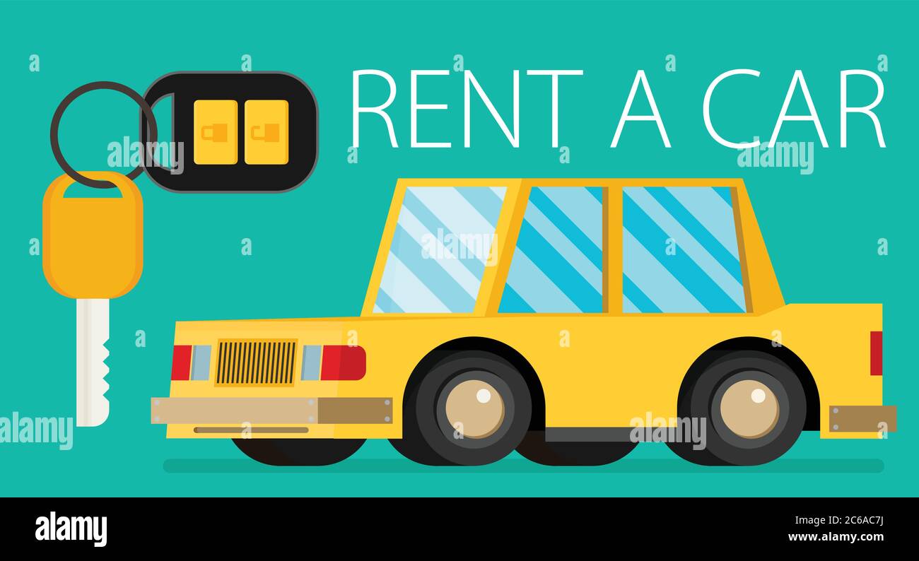 Rent a car design, vector illustration Stock Vector Image & Art - Alamy