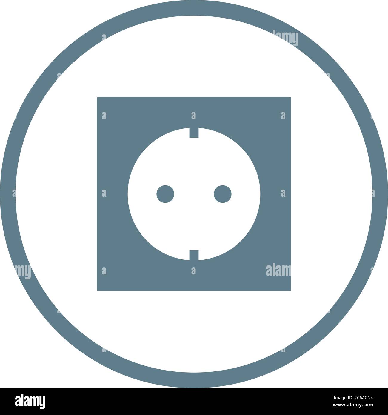 Unique Socket Vector Line Icon Stock Vector