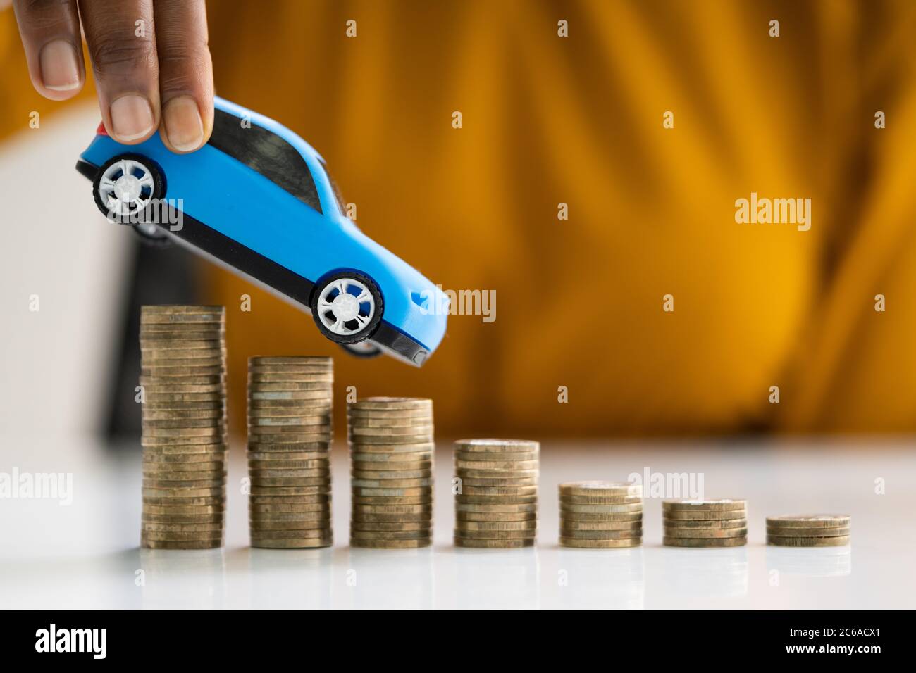Toy Car Vehicle Sales And Prices Decline Stock Photo Alamy