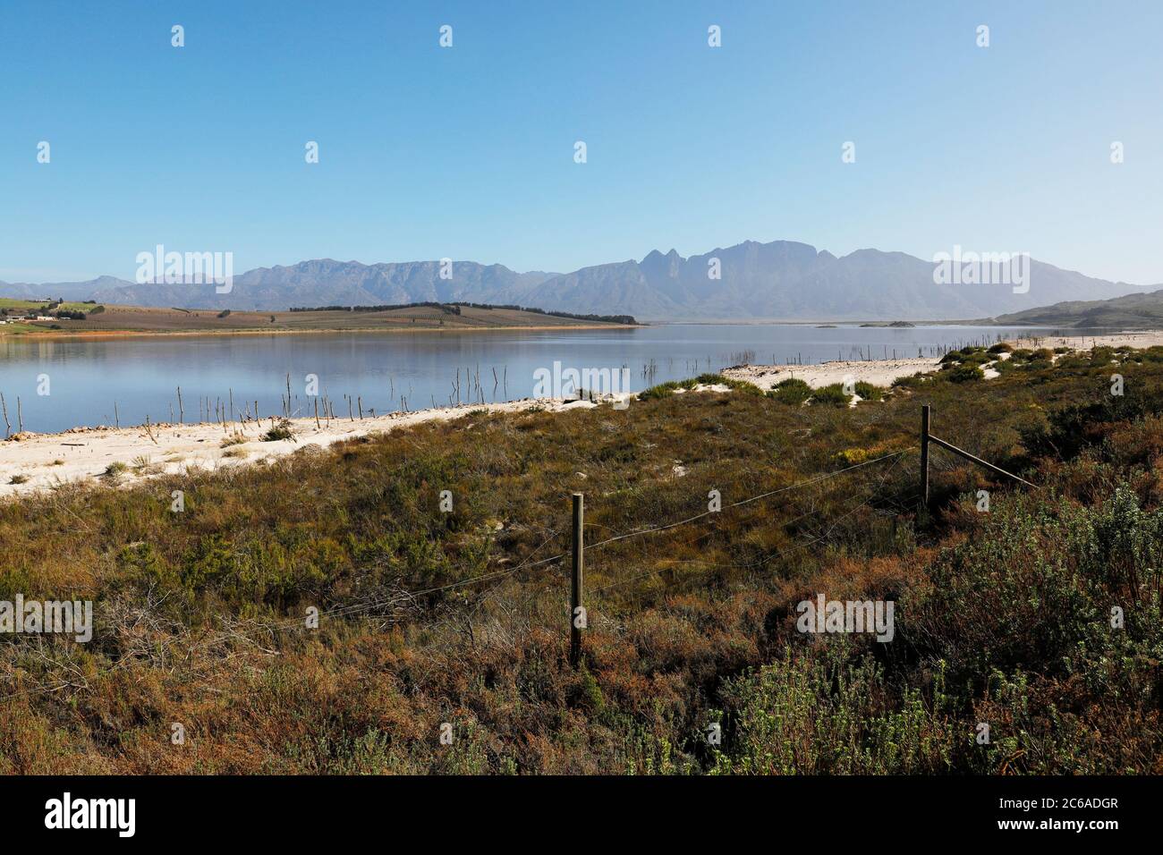 The Theewaterskloof dam near Villiersdorp in the Western Cape Province