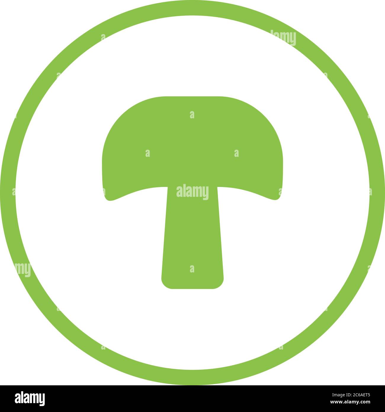 Unique Mushroom Vector Glyph Icon Stock Vector