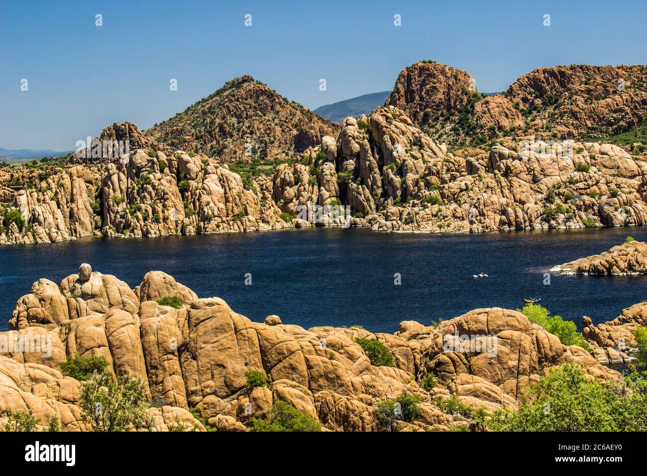 Mountain lake interesting rock hi-res stock photography and images - Alamy