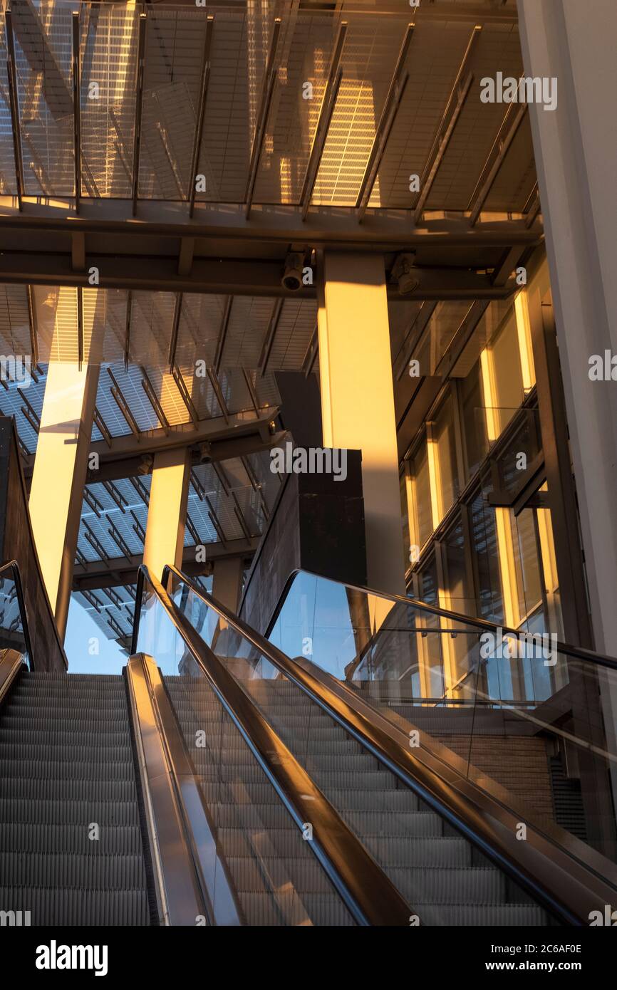 Empty escalators at London Bridge ,London, UK Stock Photo - Alamy