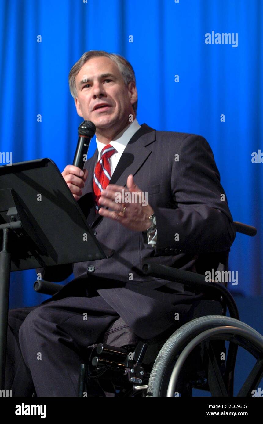 San Antonio, Texas USA, June, 2004 Texas Attorney General Greg Abbott