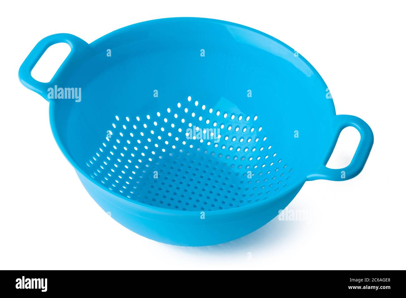 New Plastic Kitchen Colander Isolated On White Stock Photo Alamy   New Plastic Kitchen Colander Isolated On White 2C6AGE8 