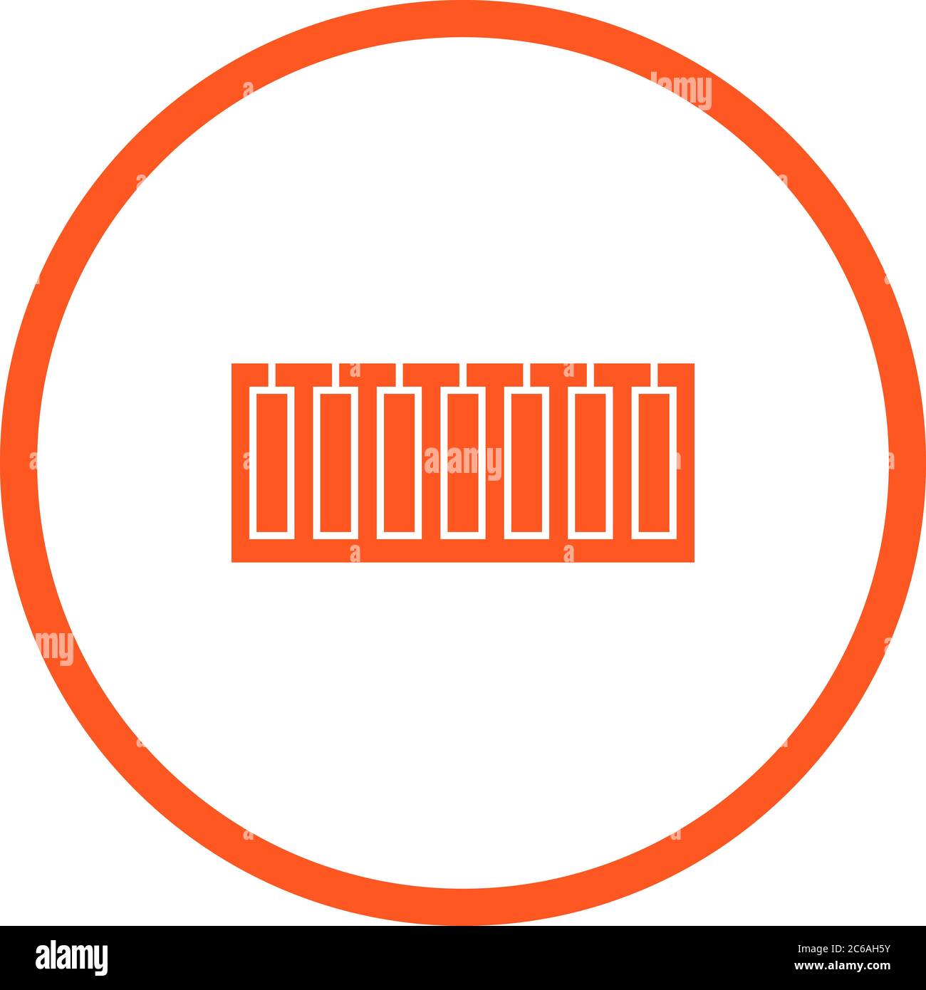 Unique Piano Keys Vector Glyph Icon Stock Vector
