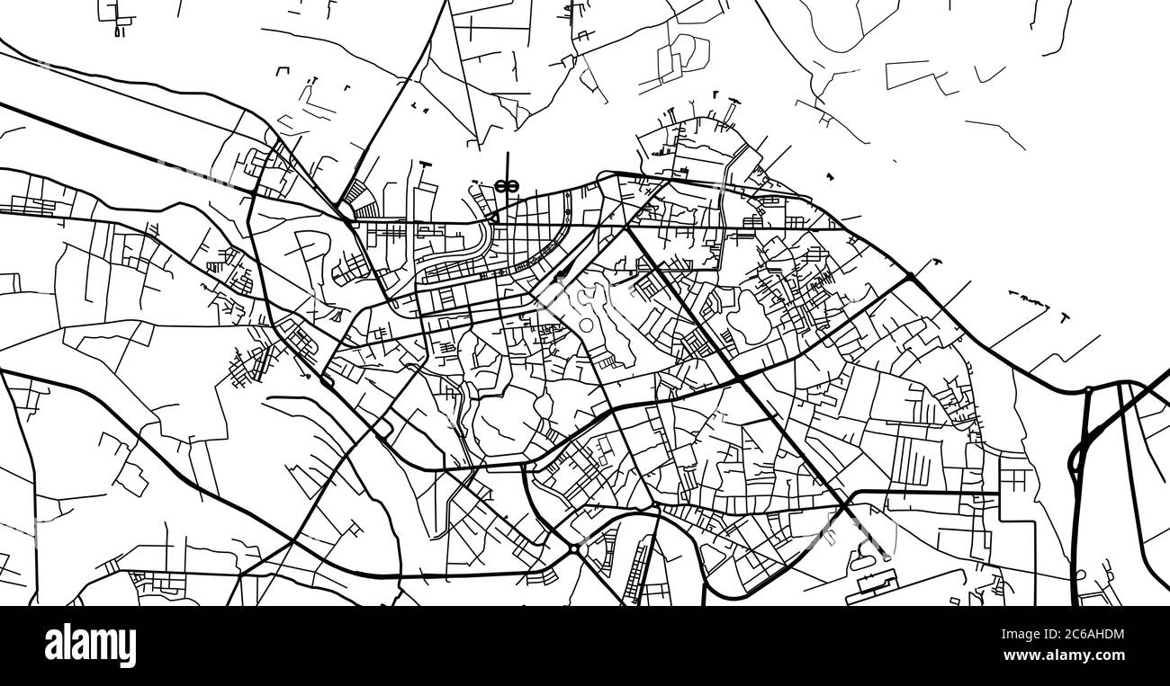 Urban Vector City Map Of Hai Phong Vietnam Stock Vector Image Art