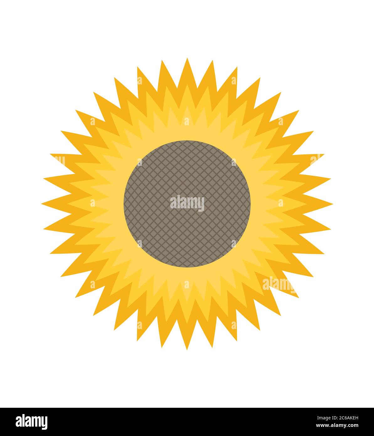 Sunflower vector isolated on white background Stock Vector Image & Art ...