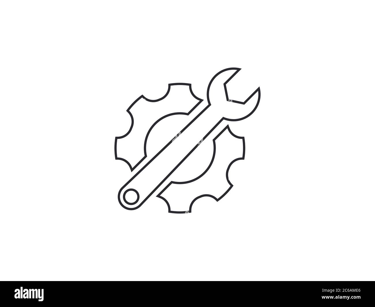 Service, technical, tools icon. Vector illustration, flat design. Stock Vector