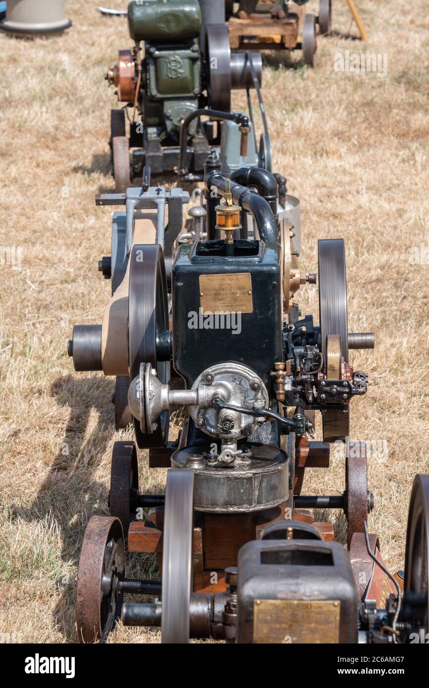 A collection of classic stationary internal combustion engines