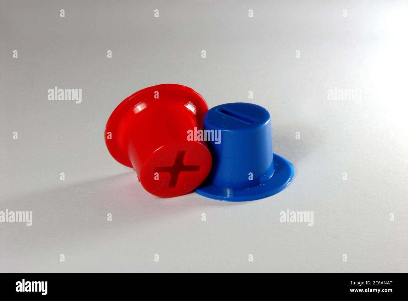 plus and minus polarity Stock Photo