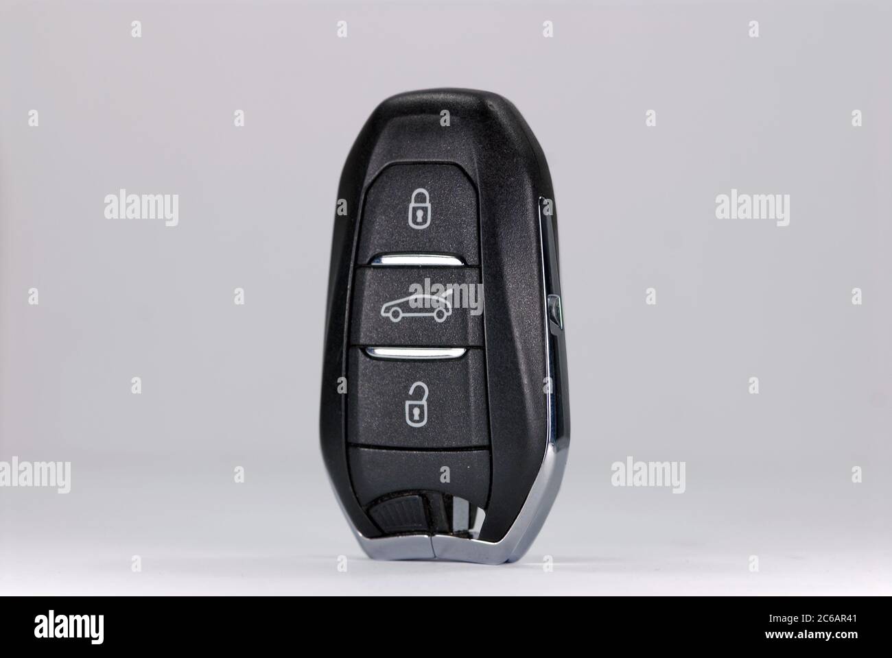 black car key with remote central locking Stock Photo Alamy