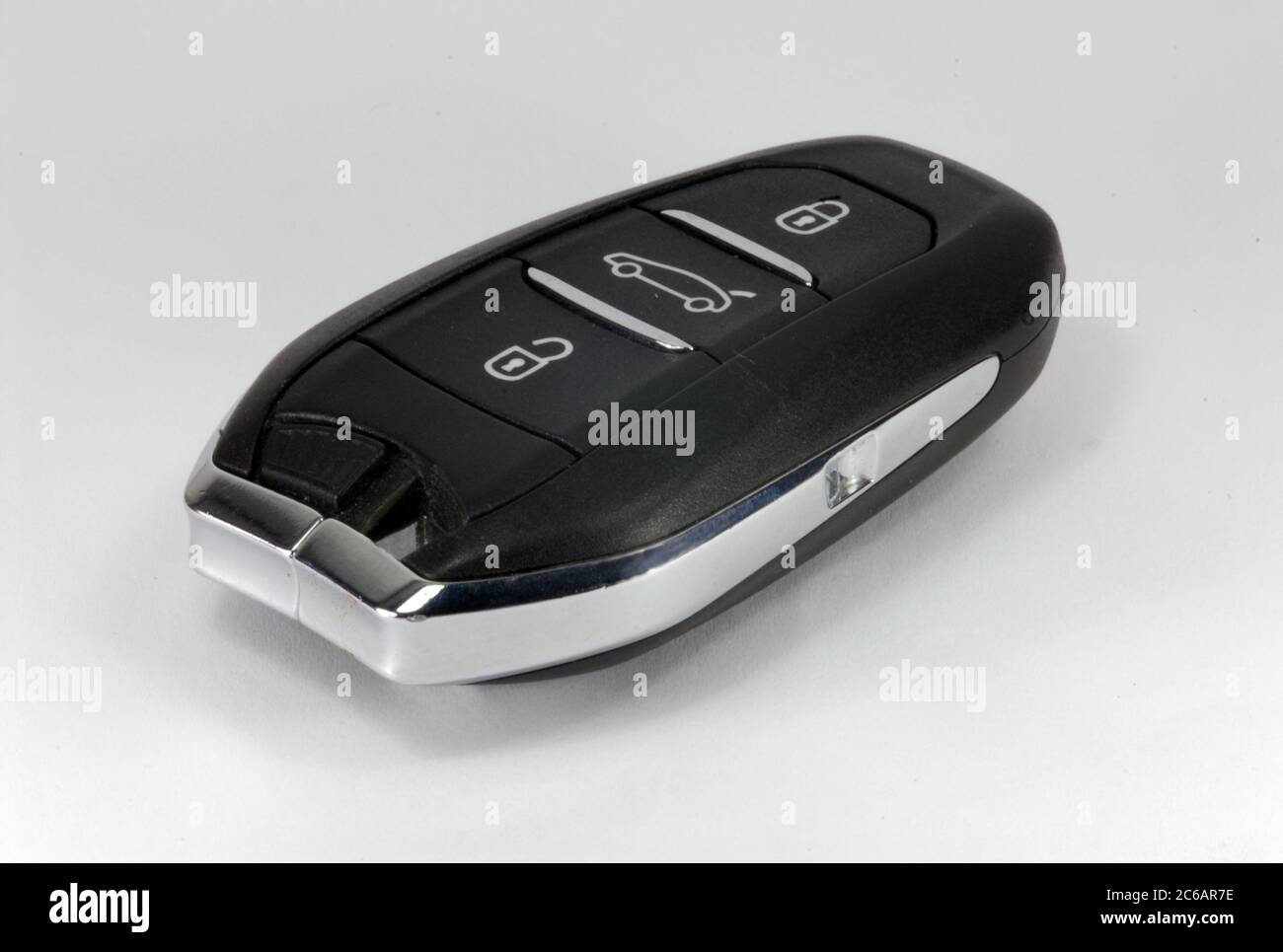 black car key with remote central locking Stock Photo Alamy