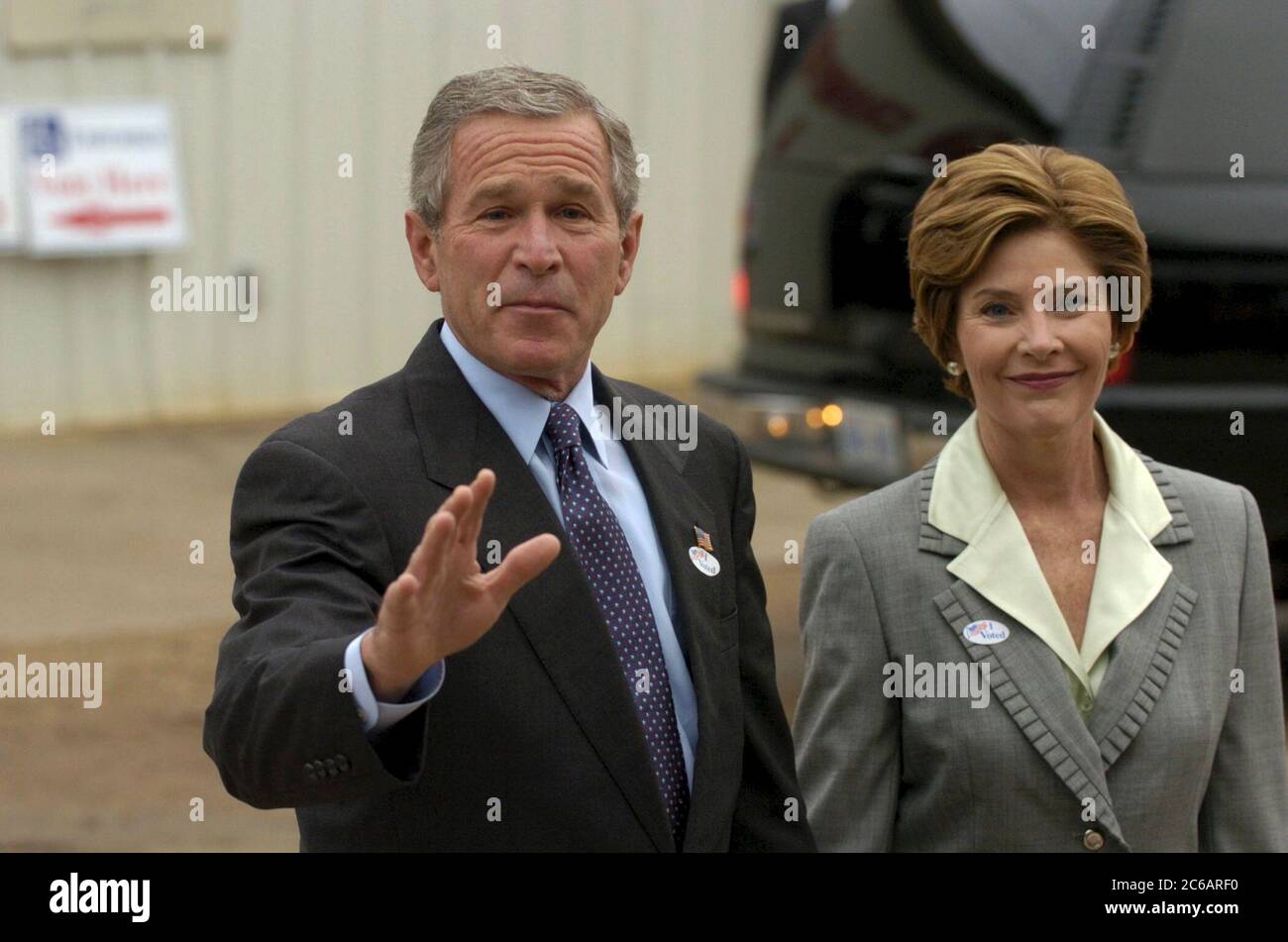 Crawford texas usa november 2 2004 u s president george w bush and