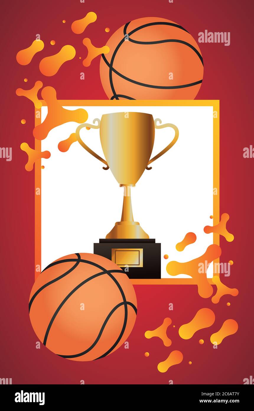 Gold trophy basketball design hi-res stock photography and images - Alamy
