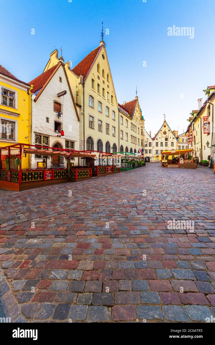 Tallinn Estonia Old Town Cityscape Stock Photo