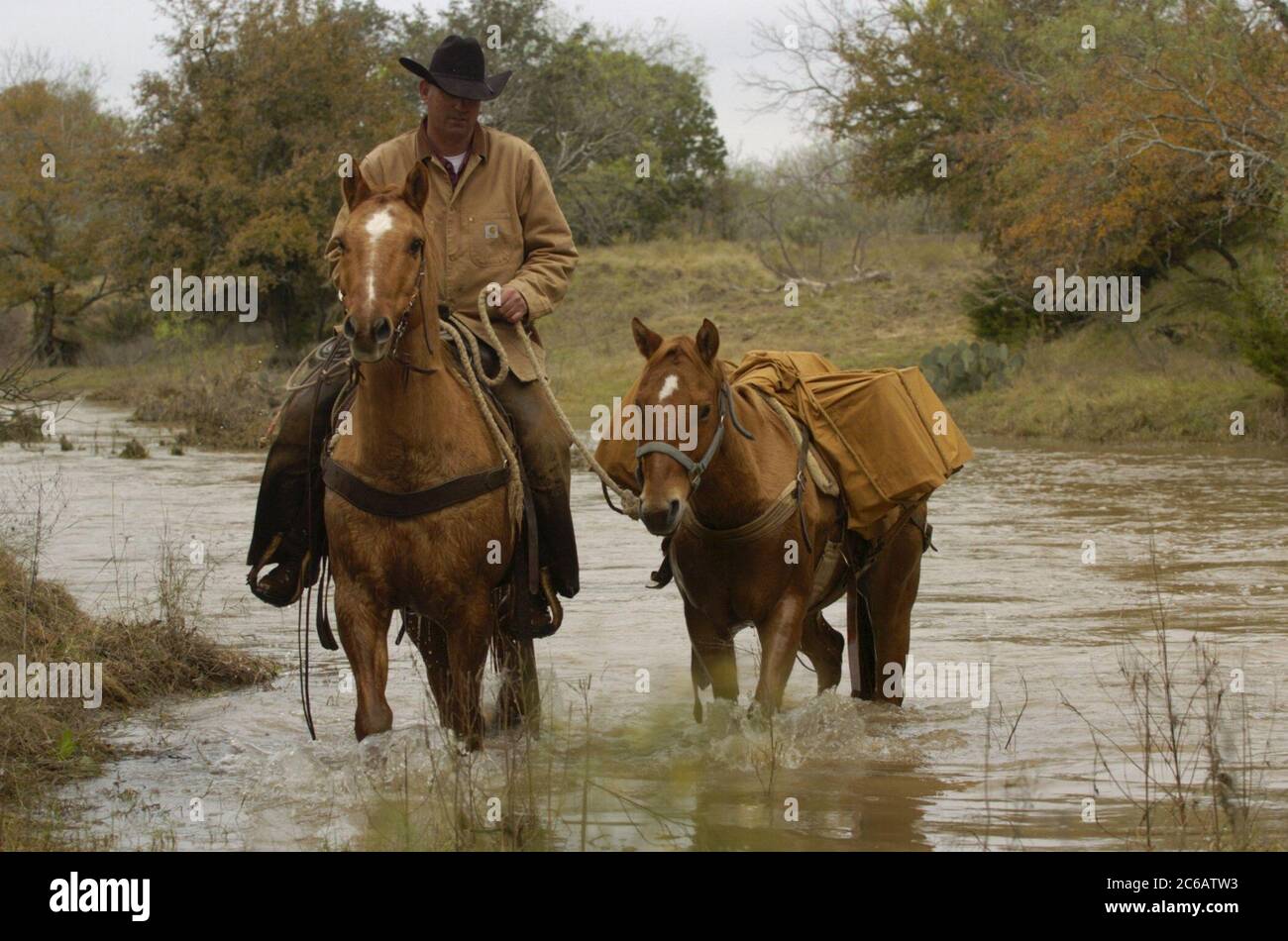 Brownwood, Texas November, 2004: The Richard Jordan ranching family of  Brooke Smith, TX in rural Brown