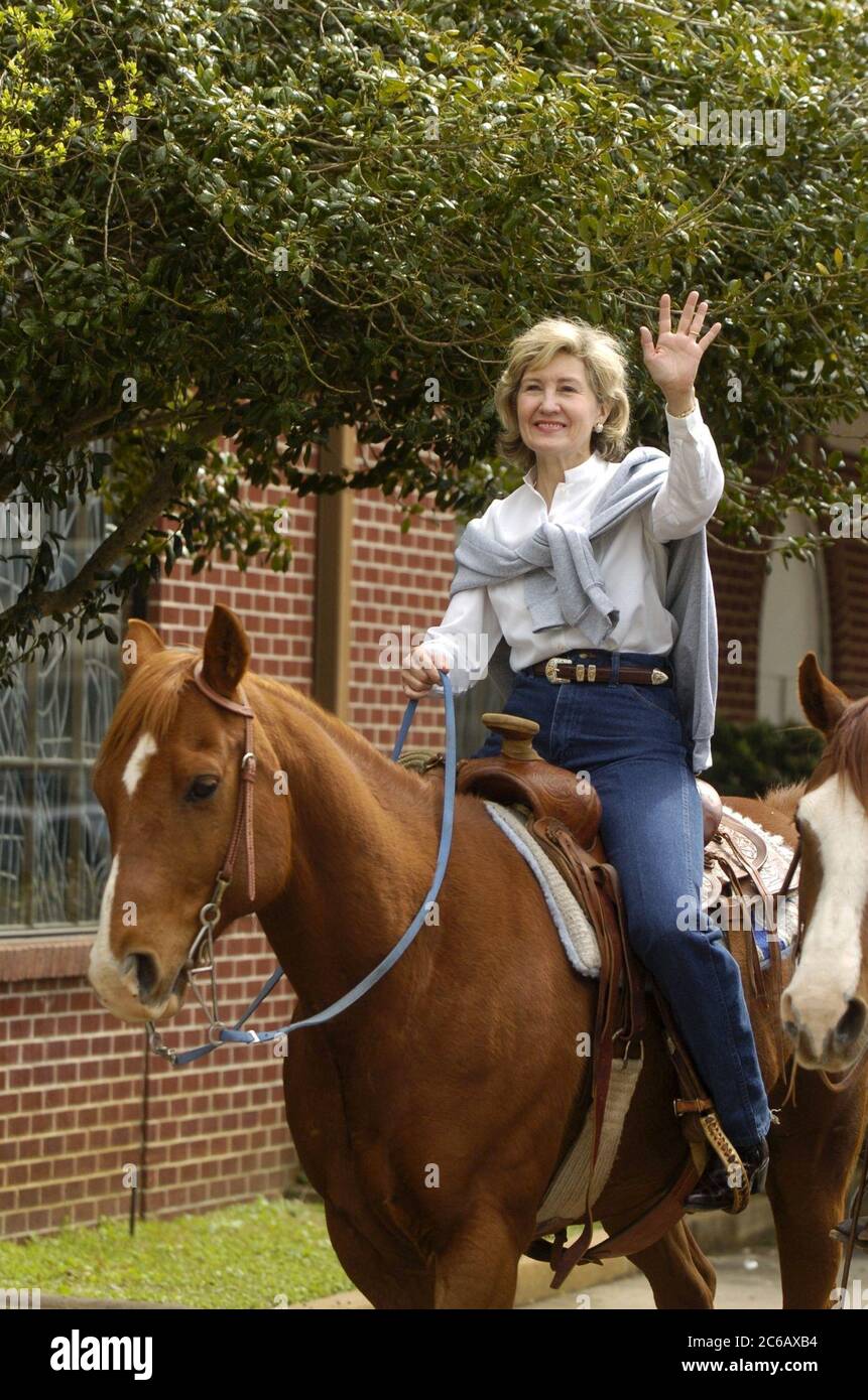 Kay bailey hutchison riding a horse hires stock photography and images