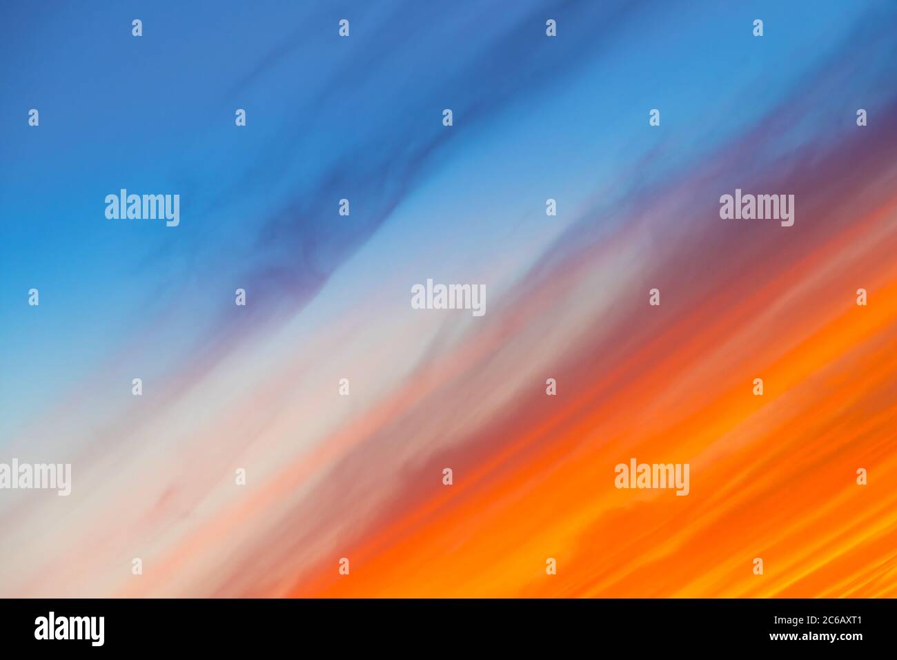 Yellow, orange and blue gradient abstract background Stock Photo