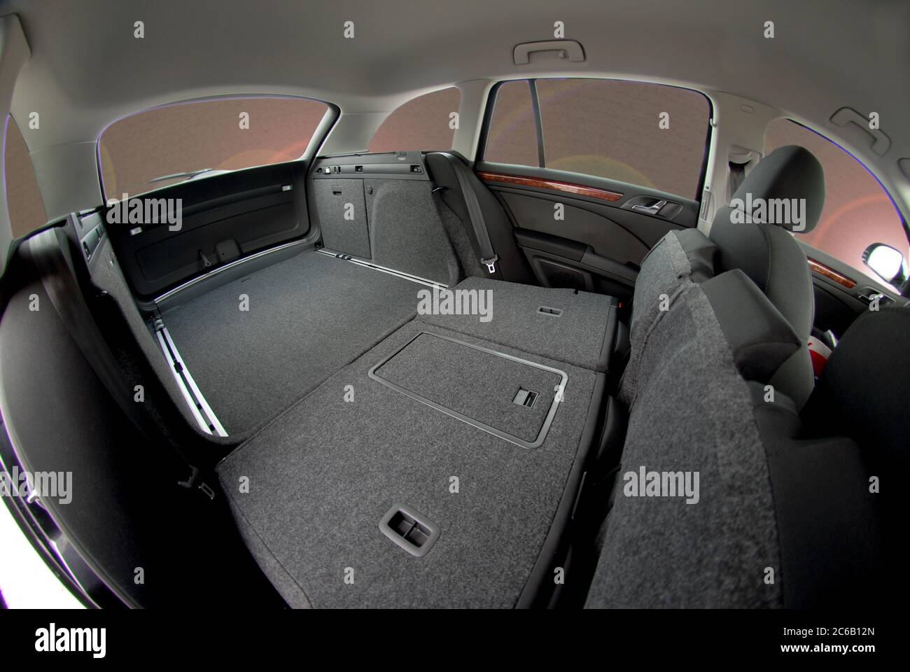 car trunk from inside Stock Photo Alamy