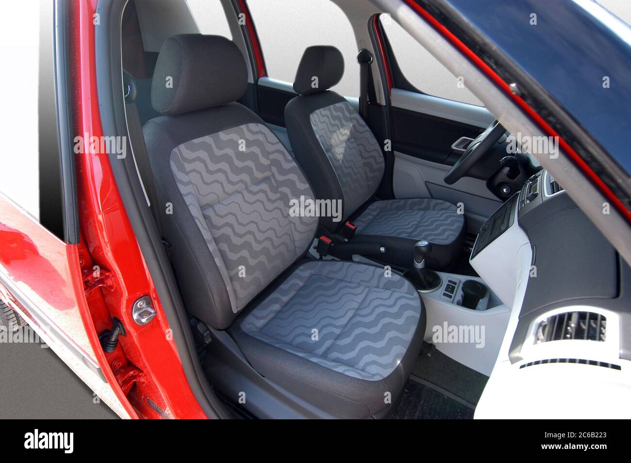 Front seats of a passinger car Stock Photo