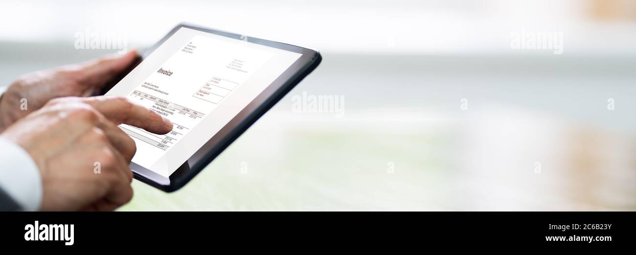 Digital invoice hi-res stock photography and images - Alamy