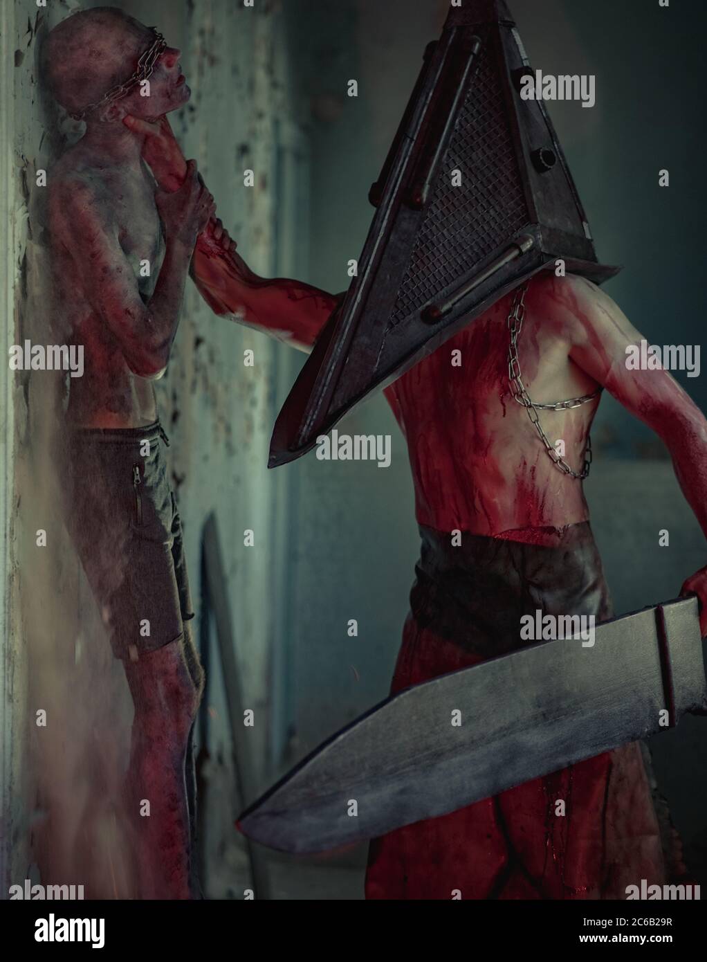 Silent Hill 2 Pyramid Head Red Pyramid Thing Apron Cosplay Costume