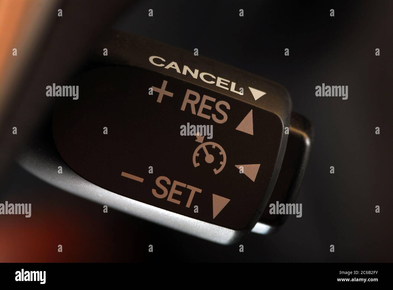 cruise control stick which is located behind the wheel Stock Photo Alamy