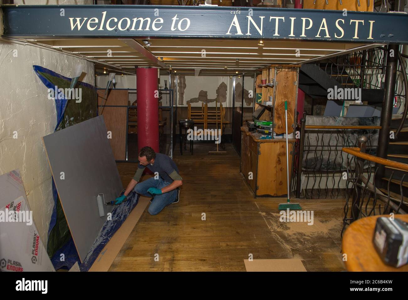 Restaurant antipasti in saucchiehall street hires stock photography