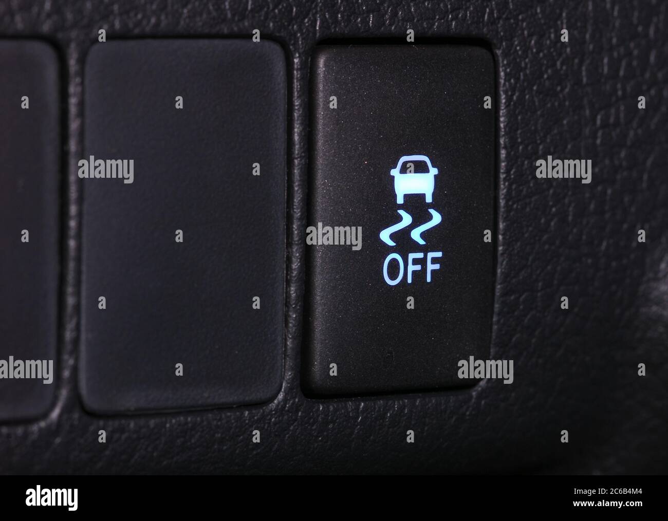 esp button on the central car dashboard Stock Photo Alamy