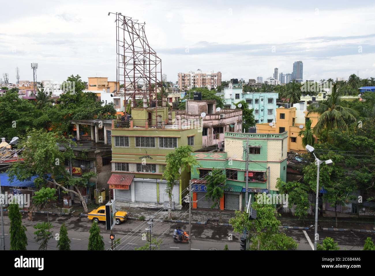 Kalikapur residential area, Kolkata, India. Stock Photo