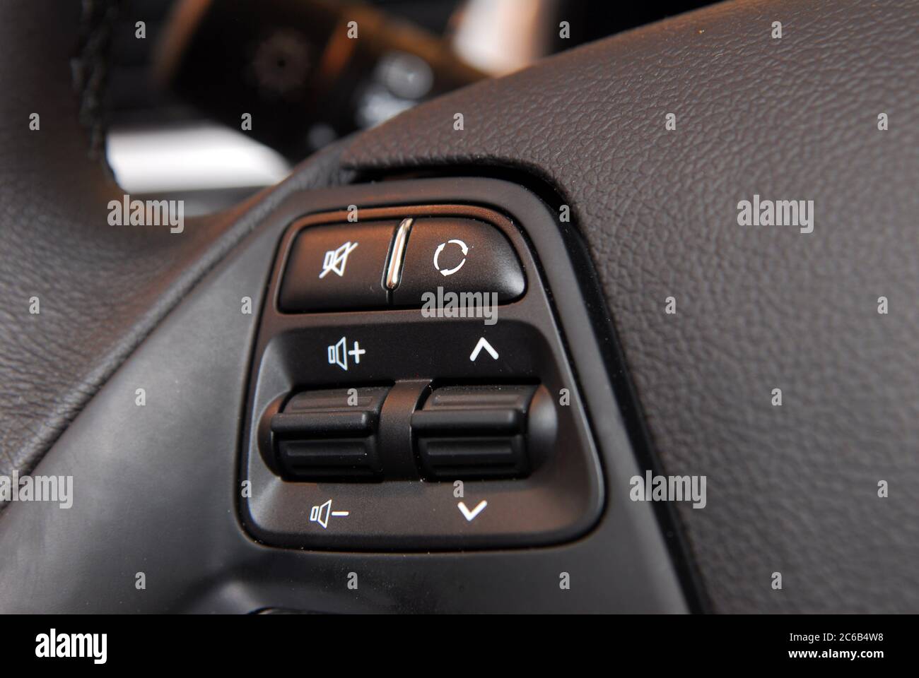 steering wheel button Stock Photo Alamy