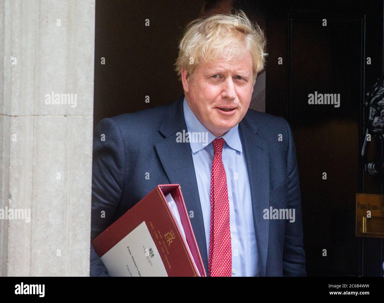 London, UK. 8th July, 2020. Prime Minister of the UK, Boris Johnson, in Downing Street. Credit: Tommy London/Alamy Live News Stock Photo