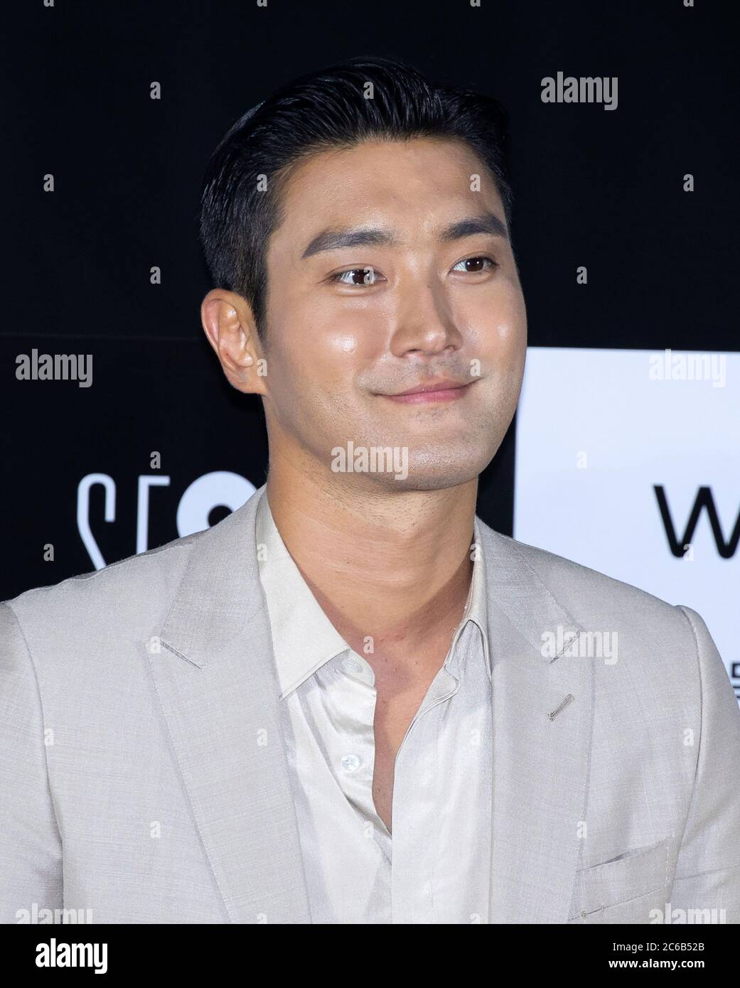 Seoul, South Korea. 8th July, 2020. South Korean actor and singer Choi Si-Won (stage name: Siwon) member of South Korean boy band Super Junior attends the press conference for film 'SF8' at CGV Cinema in Seoul, South Korea on July 8, 2020. The film will be open on July 10 through the OTT platform Wavve. (Photo by Lee Young-ho/Sipa USA) Credit: Sipa USA/Alamy Live News Stock Photo