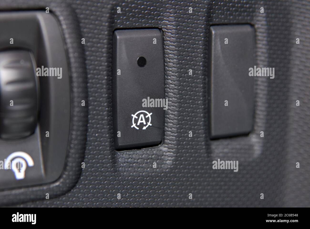 The stop-start system for more efficient fuel consumption Stock Photo