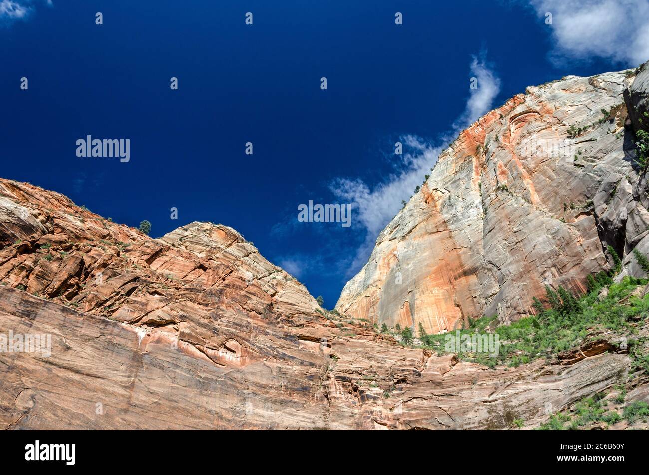 Scenic red mountain cliff in the desert Stock Photo