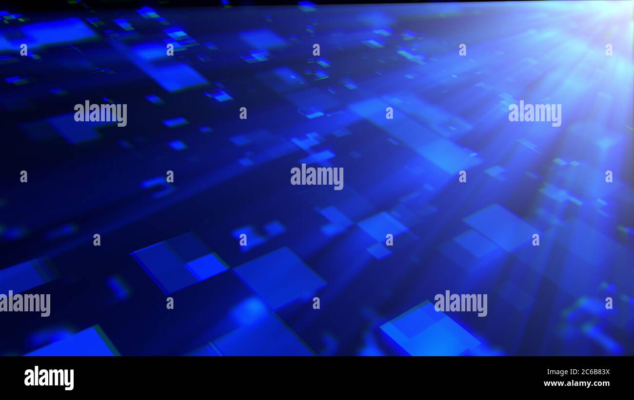 3d rendering of technology and data processing. Computer generated ...