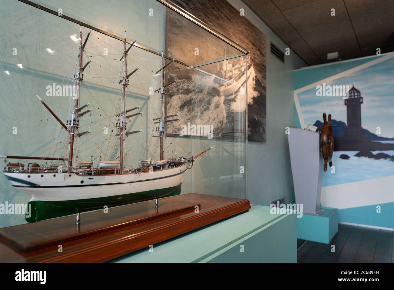 Museo do Mar de Galicia - sea maritime museum in VIgo, Galicia, Spain, Europe Stock Photo