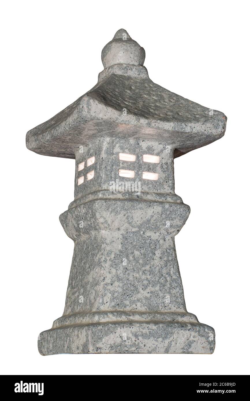 Japanese lantern. Toro. Isolated on white Stock Photo