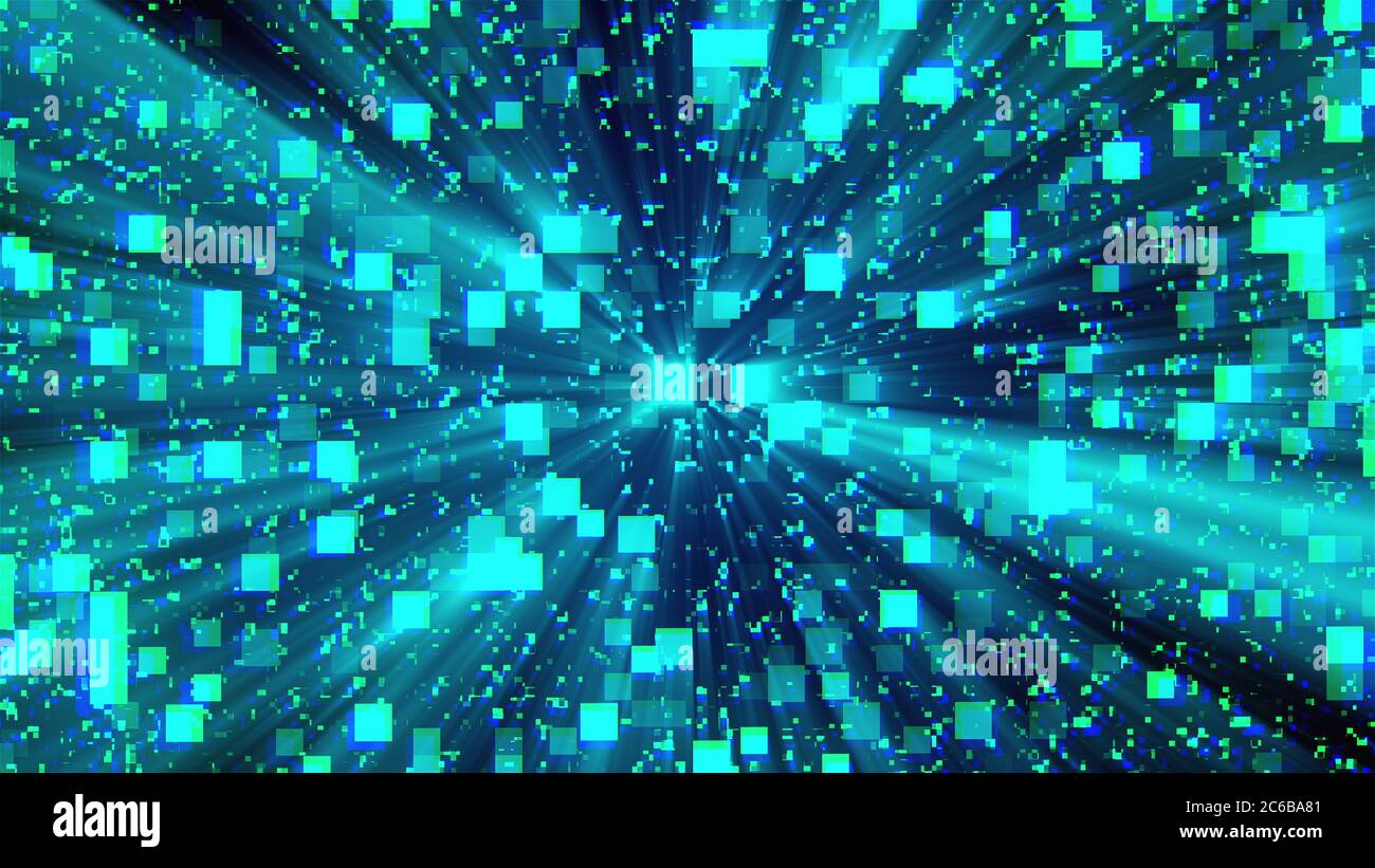 3d rendering of technology and data processing. Computer generated ...
